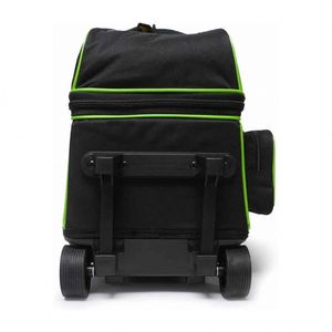 Sac de bowling double roulettes BSCI avec compartiment à chaussures, grande capacité, multi-poches pour 2 balles - Product Image 3