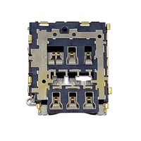 Connecteur de carte Nano SIM enfichable 7 broches, support de fente femelle pour montre connectée, téléphones IoT, tablettes avec trou traversant pour broche CD