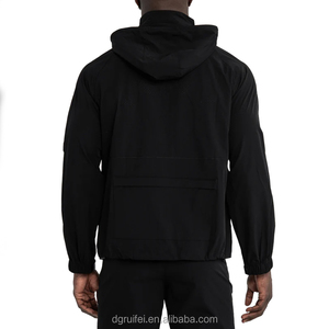 Custom logo Design Rain Windbreaker Full Zip up <strong>Jacket</strong> Nylon <strong>Soft</strong> <strong>Shell</strong> Waterproof Woven Training Outdoor Men's Sports <strong>Jacket</strong> - Product Image 2