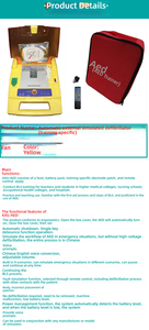 Automatische Aed Training Simulator Pvc Medische Wetenschap Dummy Voor School En Ziekenhuis Cpr Training En Onderwijs - Product Image 3