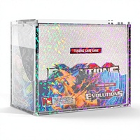 Boîtier de présentation en acrylique personnalisable (taille et couleur) pour Elite Trainer Box ETB Booster Bundle avec fermeture magnétique pour collection