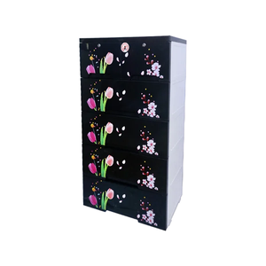 Garde-robe classique 5D design attrayant armoires à 5 tiroirs en plastique de meubles du Bangladesh vente en gros durable - Product Image 5