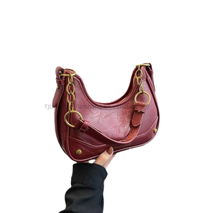Hot Sale New Arrivals PU Leather <b>Purse</b> Ladies Crossbody Bag Women Solid Color Retro <b>Small</b> Single Strap Bag Tanjing - Product Image 1