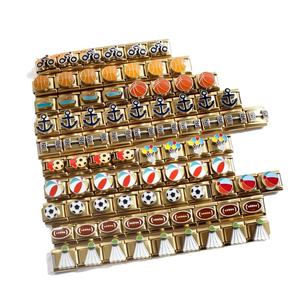 Gold Plated Italian Module Stainless Steel Bracelet Geometric Sports DIY Elastic Italian <b>Charms</b> Alloy <b>Bangles</b> Religious for Gift - Product Image 5