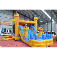 Grand château gonflable commercial en PVC coloré pour intérieur et extérieur, idéal pour la location de fêtes, certifié CE, pour enfants et adultes
