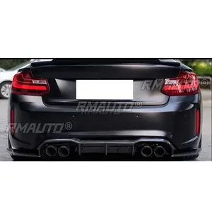 <b>For</b> BMW F87 2016-2022 Body Kit BMW F87 <b>Car</b> Rear Bumper Lip Guard Spoiler Glossy Black V Style Splitter <b>Diffuser</b> <b>Car</b> Accessories - Product Image 5