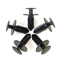 Échantillon gratuit 2g 8mm trou noir B30 clips de retenue de pare-chocs rivet en plastique de voiture