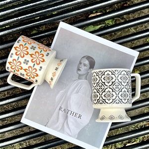 Hot Selling Vintage European Style Porcelain <b>Mug</b> Floral Pattern High Temperature Resistant Microwave Safe Handle Cup Gift <b>Box</b> - Product Image 4