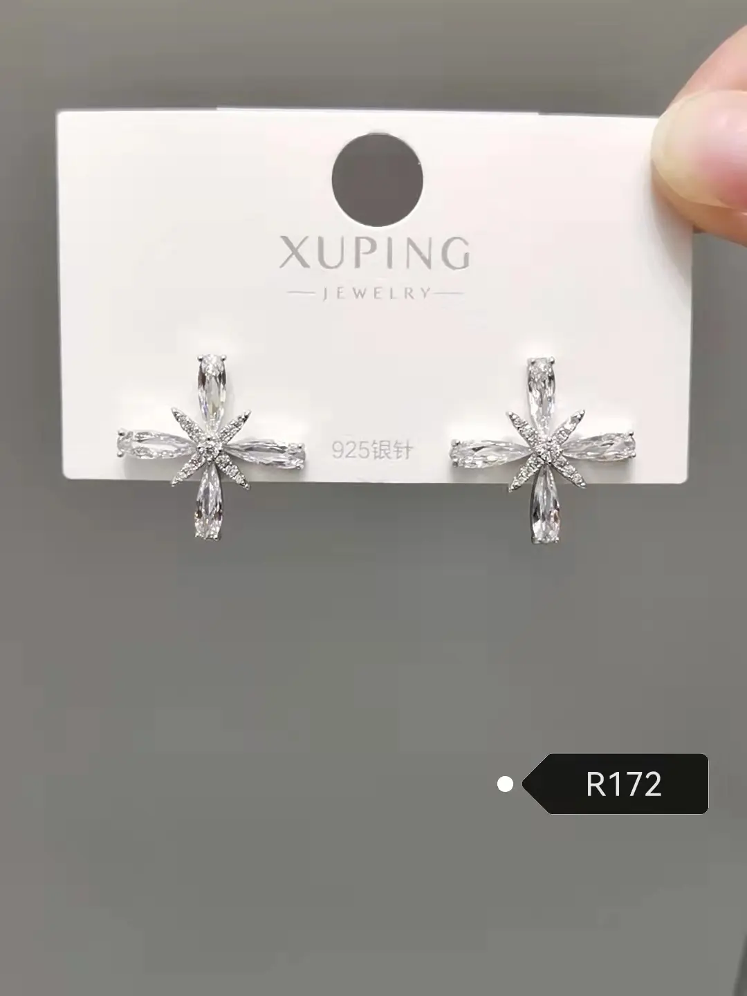 Модные и популярные изысканные простые серьги-кисточки с бриллиантами 07 xuping