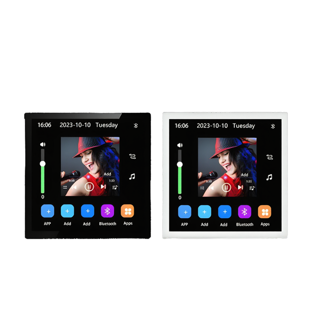 Eshare WiFi for Bluetooth Touch 4-Inch Smart Android 10 Home Theater Cinema Audio Music Wall Amplifier Digital Stereo Plastic