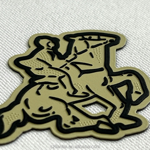 Tùy chỉnh 3D hive-kết cấu Silicone PVC logo dập nổi truyền nhiệt rửa kháng Hàng may mặc Giày thể thao đồng phục - Product Image 5