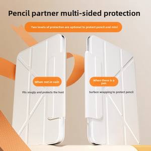 2024 iPad เคสป้องกันอากาศพับได้ <span class=keywords><strong>Y</strong></span> เคสแท็บเล็ตวัสดุกระจกสองด้านแม่เหล็กบางแบบพับได้ - Product Image 3