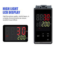 Controlador de Temperatura Industrial TOKY AI208 Inteligente con Pantalla LED Digital, Control PID y Salida de Relé SSR