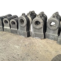Pièces de rechange pour concasseur de minerai à tête de marteau moulée, haute efficacité, faible coût, résistantes à l'usure, marque Zhengzhou Yiwei, garantie 1 an