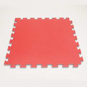 Hydefoam Màu Đỏ Và Màu Xanh Năm Dòng Mô Hình 1M * 1M Taekwondo Mat Với Biểu Tượng Tùy Chỉnh Lồng Vào Nhau Thiết Kế Chống Trượt Cho Phòng Tập Thể Dục - Product Image 3