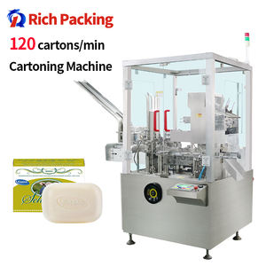 Tải thẳng đứng tự động Sản phẩm nhỏ bóng đèn Thanh xà phòng hộp carton máy đóng gói cartoning máy đấm bốc - Product Image 1