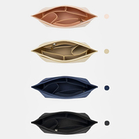 Sac de maquillage en feutre portable, multi-tailles, coloré, durable, avec poche zippée, pour rangement de voyage, OEM ODM, respectueux de l'environnement