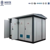 11kV Kompakt Kutu Tipi Trafo Merkezi IEC Sertifikalı Prefabrik Trafo İstasyonu Üç Fazlı 100kVA 480V Yüksek Gerilim Açık Hava CE