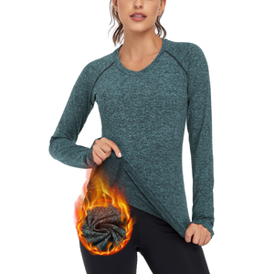 Women's Half Sleeve Crew Neck Yoga <b>Top</b> Wrinkle Breathable for Fitness Wear - Product Image 1