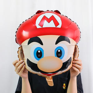Globos de Papel de Aluminio con Diseño de <span class=keywords><strong>Mario</strong></span> <span class=keywords><strong>Bros</strong></span> en 3D, Ecológicos, Novedad, Decoración para Fiestas de Cumpleaños Infantiles y Baby Shower - Product Image 5