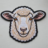 Patch tête de loup imprimé et brodé, dégradé haute définition, auto-adhésif pour vestes et sacs à dos