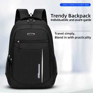 <b>Large</b> Capacity Unisex Oxford Waterproof Nylon Fashion External <b>Frame</b> Schoolbag Junior/Senior High Students Zipper Hasp Closure - Product Image 5
