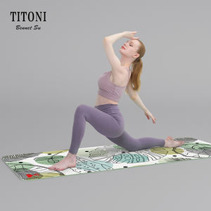 <span class=keywords><strong>TITONI</strong></span> qualité perfectionniste impression UV tapis de Pilates sans PVC soutien supplémentaire poignée ultime tapis de Yoga en caoutchouc PU vente en ligne - Product Image 4