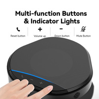 Caméra de visioconférence Anywi 360 degrés avec suivi automatique IA, vidéo 1080P, haut-parleur et microphone USB (Plug and Play)