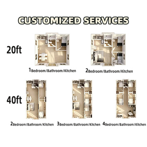 <span class=keywords><strong>Casa</strong></span> Container Prefabbricata <span class=keywords><strong>di</strong></span> Lusso Espandibile 40ft, Design Moderno, Abitazione Portatile - Product Image 5