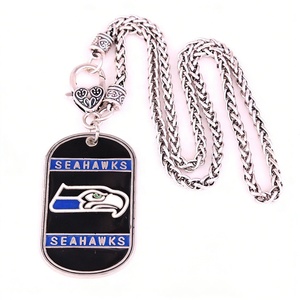 สร้อยคอจี้แชมป์ Seattle Seahawks ปี 2026 สุดฮิต ขายดี สำหรับทุกเพศ สไตล์วินเทจ  จี้สแตนเลสสตีลสำหรับผู้ชาย สไตล์พังก์ - Product Image 1