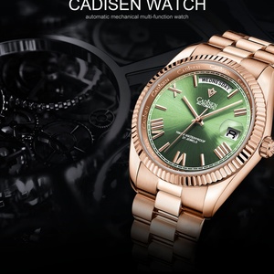 CADISEN New Week Calendar Type <b>Watch</b> for Men Sapphire Mirror 10ATM Automatic <b>Watch</b> MIYOTA 8185 Business Mens All Steel <b>Watches</b> - Product Image 4