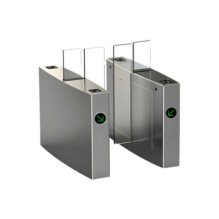 Automatic 24V DC Motor Acrylic Glass Sliding Turnstile Barrier ...