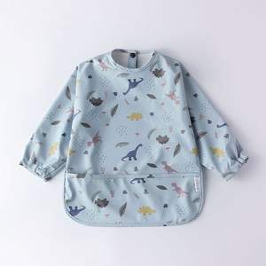 Bavoir imperméable à manches longues pour bébé, anti-salissures, pour repas et diverses aliments - Product Image 5