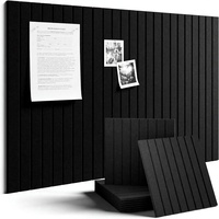 Commande en gros de grands panneaux acoustiques rainurés en feutre PET ignifuges et écologiques pour le traitement acoustique des murs des bureaux et des salles de classe