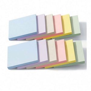 Ensemble de 12 blocs-notes autocollants couleur Morandi 76x76cm Papeterie de bureau et scolaire 60 pages par bloc - Product Image 5