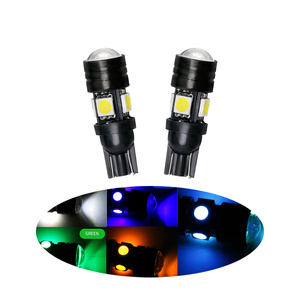 Ampoules de <span class=keywords><strong>voiture</strong></span> T10 LED W5W 196 168 LED Auto Lamp <span class=keywords><strong>12V</strong></span> <span class=keywords><strong>20W</strong></span> avec lentille de projecteur Accessoires d'intérieur Ornements - Product Image 1