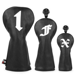 Hot Selling <b>Golf</b> Wood <b>Cover</b> <b>Set</b> <b>Golf</b> Club <b>Head</b> <b>Covers</b> Hybrid Leather <b>Golf</b> Driver Headcover - Product Image 1