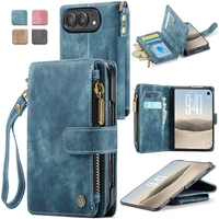 Casing iPhone Duo Caseme C30 Flip Magnetik Kulit PU Dompet dengan Tempat Kartu Flip Book Phone Cover Case