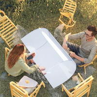 Nappe de protection en PVC transparent, imperméable et durable, taille personnalisable, épaisseur 2 mm, service de découpe en gros