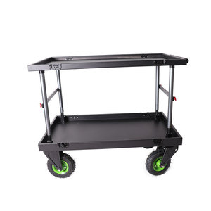 Aluminum Alloy Director Cart <b>Four</b>-<b>Wheel</b> Movable <b>Trolley</b> For Film And Television Equipment Silver Color 10 Kg Load Capacity - Product Image 1