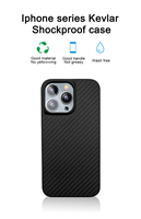 Étui de téléphone en Fiber de carbone véritable kevlar, pour Iphone 14, pour Samsung, pour Huawei, étui de téléphone en Fiber d'aramide