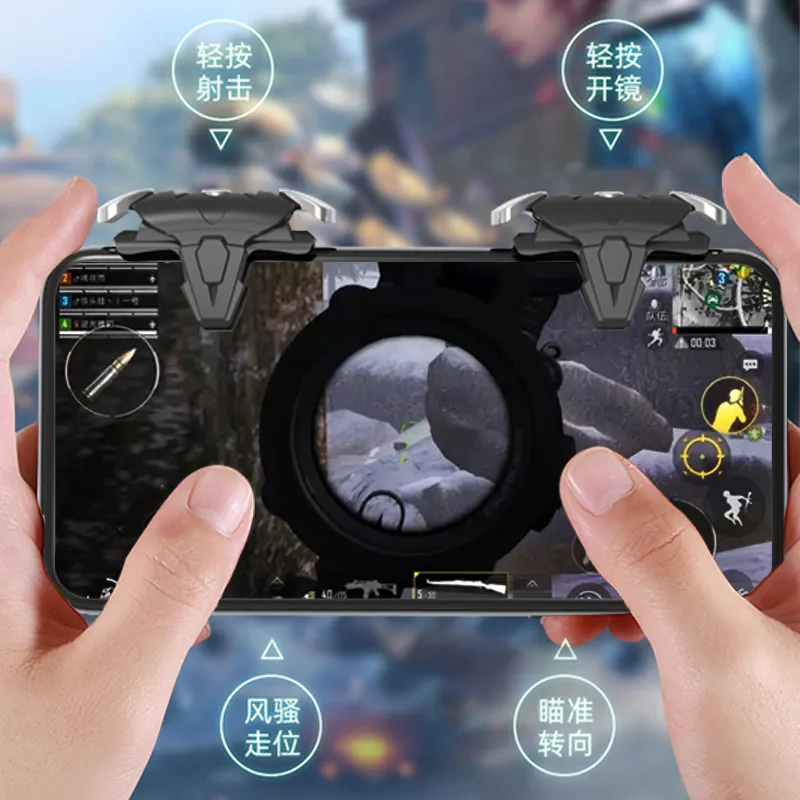 High Sensitive Key Fire Button Sharpshooter Joystick Gamepad for Eat Chicken triggers mobile game auxiliary artifact
