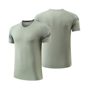 Mens Exercise Shirts Slim Fit Quick Dry Running Shirt Men Workout Athletic Customize Sports T Shirt Printing