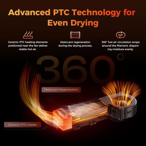 Caja Secadora de Filamento Creality SpacePi X4, 4 Bobinas, Cámaras de Calentamiento Dobles, Almacenamiento para Impresora 3D - Product Image 3