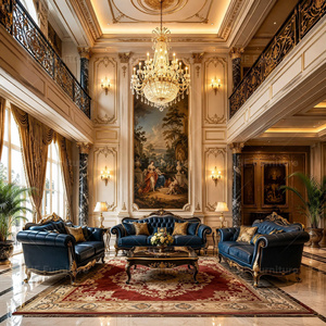 Services de design d'intérieur pour toute la maison, meubles royaux, rendu 3D <span class=keywords><strong>Max</strong></span> pour manoir, solution personnalisée pour projet de maison - Product Image 1