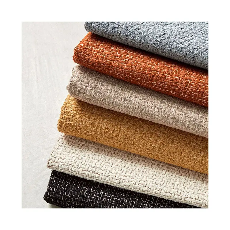 lockenstuhl gebogenes sofa-material polyester stoff rolle leinen schlaufe sofa stoff polsterung für möbel textil