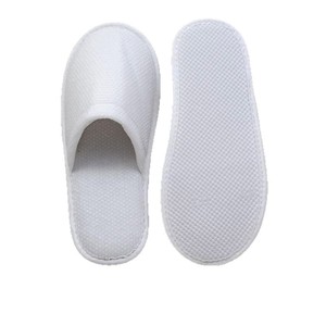 Chaussons d'hôtel antidérapants à bout ouvert, couleur unie, pour hôtels, maisons, voyages, séjours, taille adulte, épaisseur 3 - Product Image 1