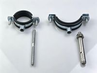 Colliers de serrage en acier double tube RK en alliage de zinc, robustes, pour usage industriel, garantie 3 ans