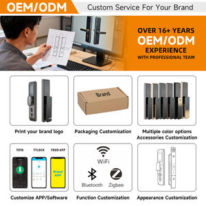 Serrure intelligente de dernière génération pouvant être utilisée simultanément sur le <span class=keywords><strong>WEB</strong></span> et l'application, personnalisable, en acier inoxydable. - Product Image 6