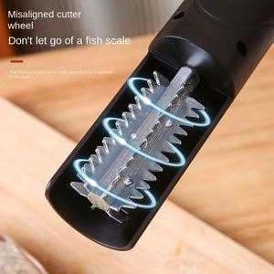 Nouvel outil promotionnel électrique pour enlever les écailles de poisson, tête de coupe en acier inoxydable, chargement USB, qualité alimentaire, écologique - Product Image 2